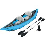 Cano? kayak gonflable hydro - force cove champion 2 personnes 331 x 88 cm 2 pagaies pompe de gonflage ...