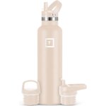 Cantine d'hydratation pour camping et randonne ¿ 7, 9 l / 950 ml avec 3 couvercles ¿ bouteille d'eau ...