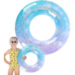 Cap - 27, 5 pouces anneau de natation pour enfant flotteurs de piscine avec paillettes boue gonflable ...