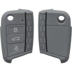 Car key case compatible with vw golf 7 mk7 3 - button car key accessory - protective soft silicone case ...