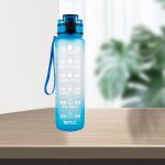 Carafe anti - fuite 34 oz, bouteille d'eau de motivation, sans bpa, pour sport, vlo