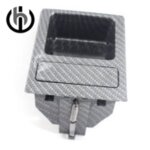 Carbon pattern 2 support de tasse de tableau de bord avant, assemblage pour a4 b6 b7 2002 2003 2004 2005 ...