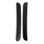 Carlina 2 butoirs portes plats pvc noir a emboiter sur l'arrte des portes