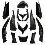Carrosserie - carenage maxiscooter adaptable yamaha 500 tmax 20012007 noir brillant - style origine - ...
