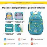 Cartable fille garcon primaire 12 - 18l sac a dos enfant avec sangle de poitrine lger sac a dos maternelle ...