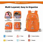 Cartable fille garcon primaire 12 - 18l sac a dos enfant avec sangle de poitrine lger sac a dos maternelle ...