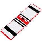 Carte de compteur de golf en pu, support de planche avec crayon, accessoires d'aide a l'entranement ...
