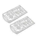 Carte d'outils de survie 22 en 1, outil de poche polyvalent en acier, outils de survie, camping, randonnée, ... Carte d'outils de survie 22 en 1, outil de poche polyvalent en acier, outils de survie, camping, randonnée, ...