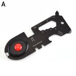 Carte de survie portable en acier pour camping en plein air, multifonction avec outils d'ouverture, clé ... Carte de survie portable en acier pour camping en plein air, multifonction avec outils d'ouverture, clé ...