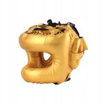 Casque de boxe, casque de muay thaï respirant, doré Casque de boxe, casque de muay thaï respirant, doré