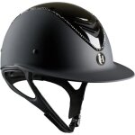 Casque d'�quitation glossy top fille onek swarowski