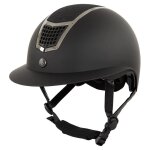 Casque d'�quitation a paillettes visi�re polo br equitation lambda plus glitter 53 / 55 mixte noir
