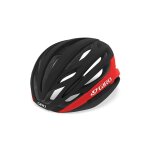 Casque giro syntax - noir / rouge clair - taille 51 / 55 cm