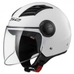 Casque jet ls2 of562 airflow solid white - m
