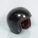 Casque jet torx sunday glitter black shiny taille xs 53 - 54cm pour moto custom vintage Casque jet torx sunday glitter black shiny taille xs 53 - 54cm pour moto custom vintage