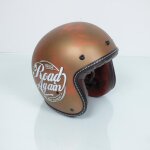 Casque jet torx sunday road again worn gold taille xs 53 - 54cm pour moto custom