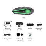 Casque moto bluetooth intercom ¿ 30h autonomie, audio hi�fi, ip67, bluetooth 5. 4, microphone 2 - en ...
