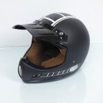 Casque pour moto cross vintage torx brad legend racer black mat taille s noir mat