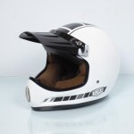 Casque pour moto cross vintage torx brad legend racer white shiny taille xl blanc Casque pour moto cross vintage torx brad legend racer white shiny taille xl blanc