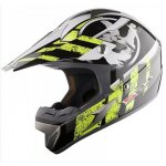 Casque pour moto ls2 taille l mx433 strippe neuf blanc noir jaune fluo brillant