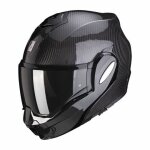 Casque moto modulable scorpion exo - tech evo carbon solid ece 22 - 06 - noir - xs