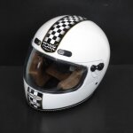 Casque de pour moto route vintage torx barry legend racer white shiny taille xl blanc Casque de pour moto route vintage torx barry legend racer white shiny taille xl blanc
