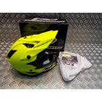 Casque progrip 3091 pour moto cross mx enduro taille xxl 63 jaune fluo
