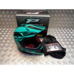 Casque progrip 3095 pour moto cross mx enduro taille s 55 - 56 aqua
