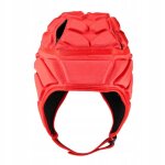 Casque de rugby lger, rglable, rembourr, compression, rouge, taille l