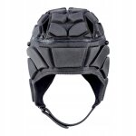Casque de rugby léger avec réglage bidirectionnel, rembourré, compression, noir, taille l Casque de rugby léger avec réglage bidirectionnel, rembourré, compression, noir, taille l