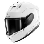 Casque shark skwal i3 led blank sp blanc m