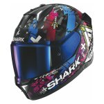 Casque shark skwal i3 led hellcat multicolore s