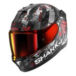 Casque shark skwal i3 led hellcat noir m