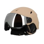 Casque de ski cairn electron visor beige