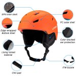 Casque de ski chaud intégré casque de snowboard léger et confortable réglable Casque de ski chaud intégré casque de snowboard léger et confortable réglable