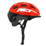 Casque de sport pour enfant molto - rouge - coque en pvc et doublure en mousse eps absorbante - taille ...