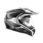 Casque torx dundee v black taille xl noir blanc gris neuf quad moto trail enduro