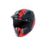 Casque trial mt streetfighter sv twin noir / rouge mat s