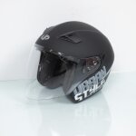 Casque up pour moto up taille xs suburban black mat grey neuf