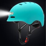 Casque de v�lo avec lumi�re led - casque trottinette electrique certifi� ce bmx cyclisme sport pour hommes ...