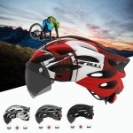 Casque de vélo ultraléger pour vélo de route et vtt, visière a lentille amovible, pour hommes et femmes ... Casque de vélo ultraléger pour vélo de route et vtt, visière a lentille amovible, pour hommes et femmes ...