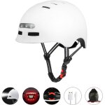 Casque vélo usb rechargeable eclairage avertissement feux arrière intégré, pour hommes et femmes clignotant ... Casque vélo usb rechargeable eclairage avertissement feux arrière intégré, pour hommes et femmes clignotant ...