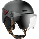 Casque vélo casr casque velo / trottinette led glow gris l transparent Casque vélo casr casque velo / trottinette led glow gris l transparent
