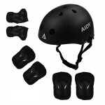 Casque de v�lo pour enfants, genouill�res et coudi�res, r�glable, pour gar�ons et filles, pour jeunes ...