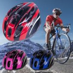 Casque de vélo a lumière led, moulé de l'intérieur, casque de cyclisme, vtt, moto sur route Casque de vélo a lumière led, moulé de l'intérieur, casque de cyclisme, vtt, moto sur route