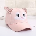Casquette de baseball ajustable avec oreilles de chat pour enfant, chapeau de soleil pour fille de ns, ...