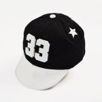 Casquette de baseball brode avec visire pour bbs, garon, fille, chapeau, coton, numro, mignon, ...