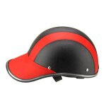 Casquette de baseball casque de vlo d't unisexe lgre pour moto equitation rouge