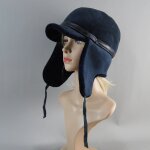 Casquette de baseball en cuir pour femme, chapeau en fourrure, laine d'agneau, chaud, optique, oreillettes, ...