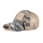 Casquette de baseball tactique pour hommes, camouflage d't, casquette militaire en maille respirante, ...